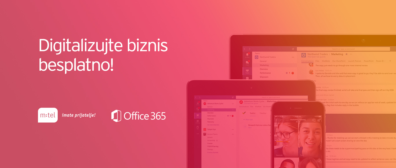 m:tel poslovnim korisnicima omogućio bespatno korišćenje Office 365 paketa