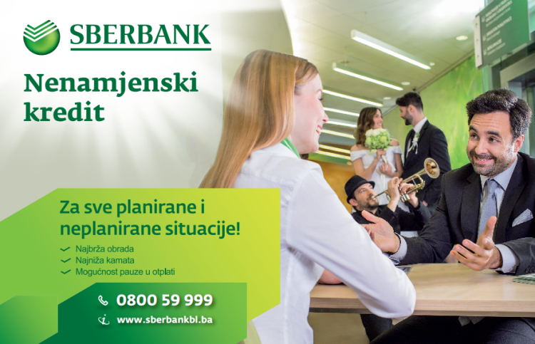 Sberbank krediti za sve planirane i neplanirane situacije