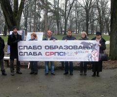 Protest u parku “Mladen Stojanović”