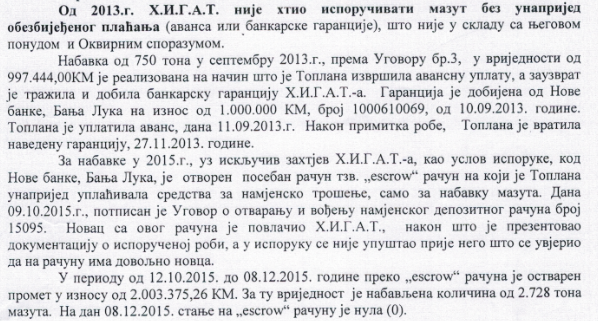 H.I.G.A.T. na monopolskoj saradnji sa banjalučkom „Toplanom“ zaradio 15 miliona KM